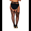 Novelty Garter Hose Diamond - Plus Size 