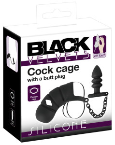  Cock cage with butt plug 