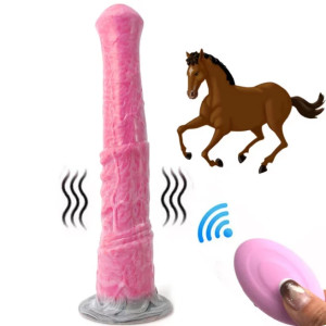 Talon 11.2″ x 1.9″ Remote Control Vibrating Horse Dildo