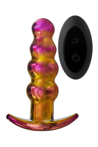 GLAMOUR GLASS REMOTE VIBE BEADED PLUG