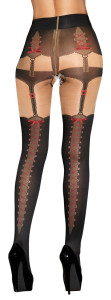 Tights with Suspender Straps