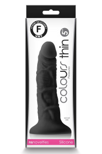 COLOURS PLEASURES THIN 5 INCH DILDO BLACK