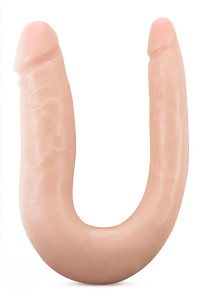 DR. SKIN SILICONE DR. DOUBLE 12 INCH DOUBLE DONG VANILLA