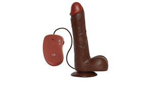 REAL DILDO RAPTURE - BROWN 7.5"