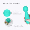Vibrator Mini Wand Freya 10 Modes Vibration Silicon Green Mokko Toys