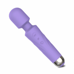 Kendi Massage Vibrator, 20 Vibration Modes, 9 Speed Intensities, Memory and Reset Function, Silicone, USB