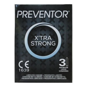 3 Προφυλακτικά Extra Strong Preventor, Premium Latex