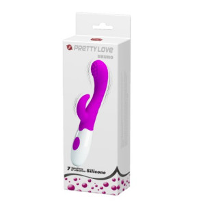 Pretty Love Bruno Rabbit Silicone Vibrator – Purple