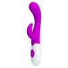 Pretty Love Bruno Rabbit Silicone Vibrator – Purple