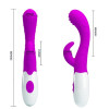 Pretty Love Bruno Rabbit Silicone Vibrator – Purple