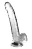  9 Inch Cock With Balls Clear 