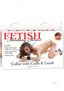 Fetish Fantasy Collar with Cuffs & Leash Kit