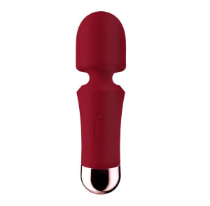 Mini Charming Wand Vibrator 10 Vibration Modes Silicone USB Red 12.5 cm Passion Labs