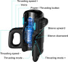 Masturbator Leten King Thrusting Pro, 10 Moduri Thrusting, 10 Viteze, TPE, Negru, 38 cm