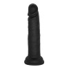 Realistic Dildo Leon with Suction Cup, Liquid Silicone, Black, 16.8 cm, Guilty Toys