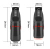 Automatic Vagina Masturbator 9 Vibration Modes, 9 Suction Modes, USB, TPE Realistic, Black, 26.5 cm