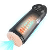Electric Masturbator 9 Vibration Modes, 9 Suction Modes, USB, TPE Realistic, Black, 27.1 cm