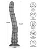 King Sized Vibrax Slider 10 Vibrating Modes, PVC, USB, Silver, 37 cm