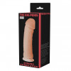 Realistic Vibrator with Remote Control, Multispeed, The Big Penis, Flesh, 26 cm