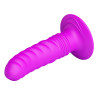Vibrator Anal Twist, 10 Functii Vibratii, Silicon, Mov, 12.7 cm