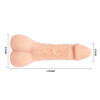Bigger Man Masturbator Penis Extender, TPR, Natural, 21.5 cm