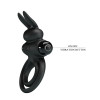 Penis Ring Pretty Love Vibrant Ring III, 10 Vibration Modes, Silicone, Black