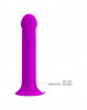 Vibrator Pretty Love Murray, 12 Moduri Vibratii si Pulsatii, Silicon, USB, Mov, 19 cm