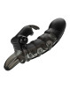 Cuper Penis Extender 10 Vibration Modes, +4 cm, TPR, Black