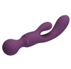 All Rounder Bunny Vibrator Dual Action 10 Vibration Modes Silicone USB Magnetic Purple 20 cm