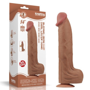 Dildo Realist King Sized Sliding Skin, TPE, Maro Deschis, 36 cm