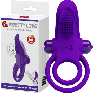 Pretty Love Vibrant Penis Ring 2 Purple
