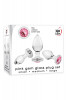 A&E PINK GEM GLASS PLUG SET