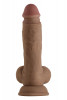 SHAFT MODEL A 8.5 INCH LIQUID SILICONE DONG WITH BALLS OAK