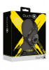 Open Mouth Gag Head Harness with Plug Stopper - Black