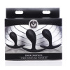 Dark Droplets 3 Piece Curved Anal Trainer Set Black