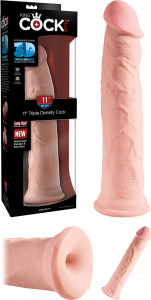 King Cock Triple Density 11" Cock - Flesh
