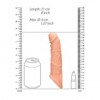 Realrock Realistic Penis Extender Beige 21cm