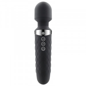 Be Wanded Massage Vibrator 16 Vibration Modes Black Silicone