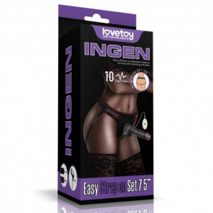 Vibrating Easy Strapon Set 7.5