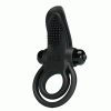 Pretty Love Vibrant Penis Ring, 10 Vibration Modes, Silicone, Black