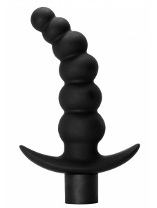 Anal plug with vibration Spice it up Ecstasy Black