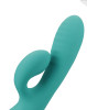 Inflatable Rabbit Vibrator - Peacock Blue 