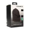 Adjustable Vibrating Silicone Penis Head Stimulator - Black