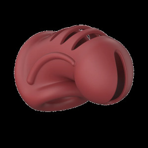 Model 28 - Ultra Soft Silicone Chastity Cage - Red