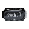 Fuck Off - Printed Satin Mask - Black