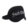 Suck Don't Bite - Printed Satin Mask - Black