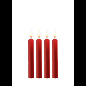 Teasing Wax Candles - 4 Pieces - Red