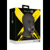 Open Mouth Gag with Plug Stopper - Black1
