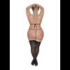 Orthia - Sexy Imitation Net Set with Bra and G-String - 2X
