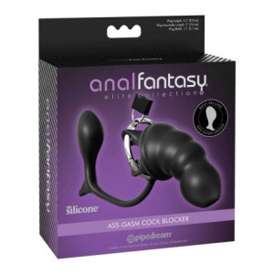 Anal Fantasy Elite Collection Ass-gasm Cock Blocker - Black